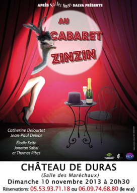 Spectacle "AU CABARET ZINZIN"