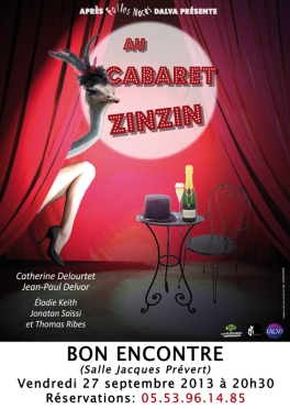 Spectacle "AU CABARET ZINZIN"